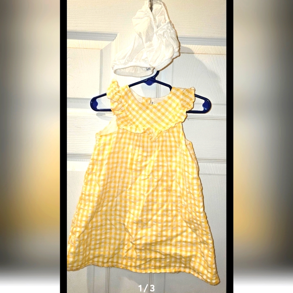 Janie and Jack dress w/ bloomers sz 18/24mos